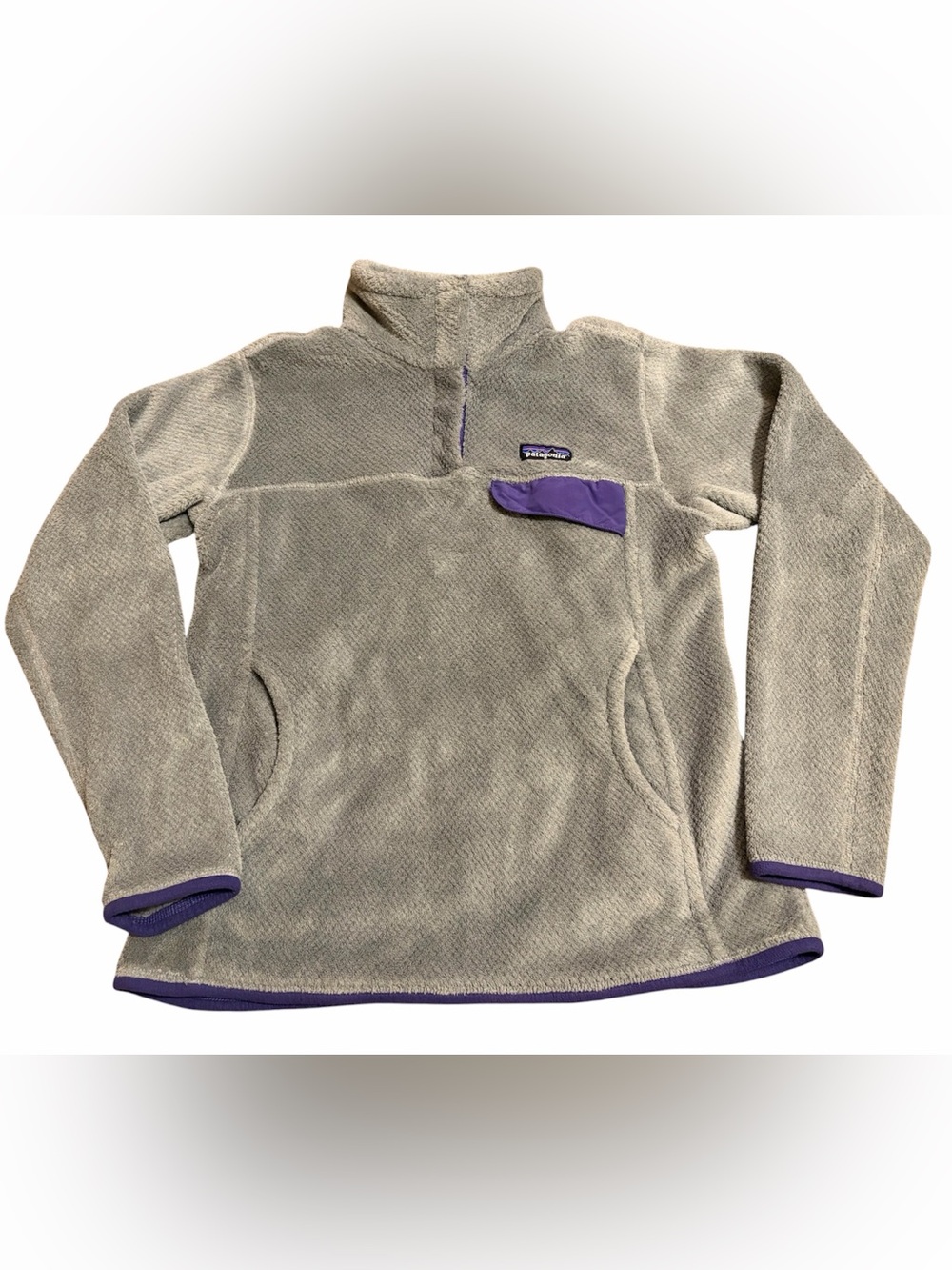 Patagonia Women's Gray Retool Snap Fleece Pullover